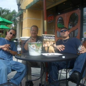 (left 2 right) My younger brother, Father, Me @ Corona Cigar in Orlando, Florida