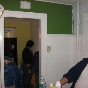 Kitchen into Diningroom
Father-in-Law to right
Wife in background