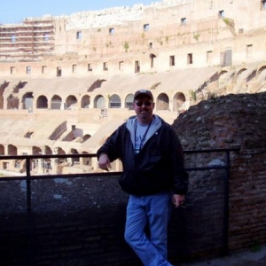 Me in Coliseum Rome w/cigar