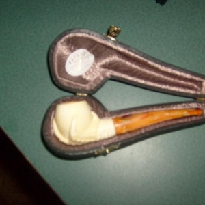 My only meershaum pipe, notice detail on bowl: it's a claw holding the bowl....