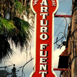 Arturo Fuente cigars sign in Tampa, Florida