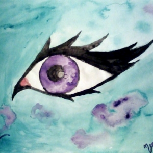 Water Colors. Purple Eye. I sort of have an obsession with the color purple and with eyes.
ORIGINAL