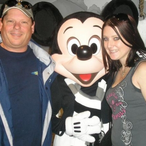 dad n I at disneyland a few years back