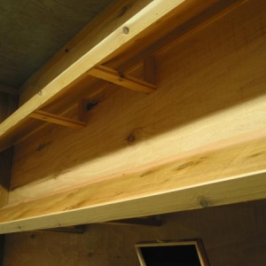 Sloped shelving (left half of humidor)