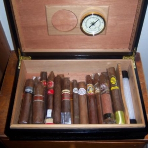 Humidor and beads.