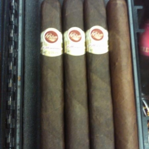 Padron Millenniums and a fresh, hand-rolled DPG.