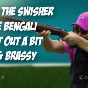 Here we are lighting 'em up!  Sadly, both the Swisher and the Bengali start off on the Hot & Brassy side - with the Swisher just edging out the Bengali in Grassiness ~:0)