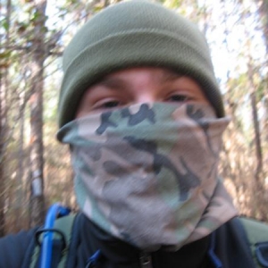 hiking on the palmetto trail... yes it was very cold ... and wet too