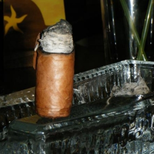 Remnants of my first cigar in Cuba.  Sancho Panza Molinos from 2003.