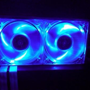 illuminated circulation fans and ribbon wire