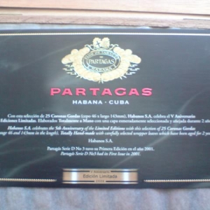 PARTAGAS SERIE D NO.3 LTD 2006