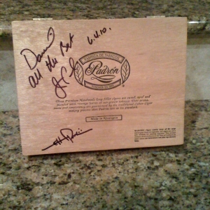 Padron 64 Box signed & dated by Jorge and Jeff Padron