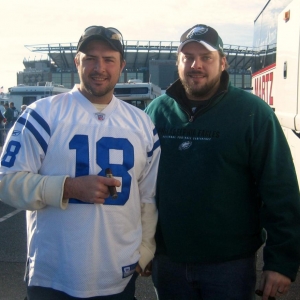 I'm on the left.  Colts/Eagles game 11-7