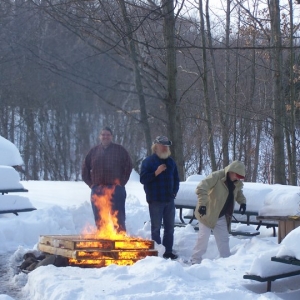 Ghost Town Winter Herf, enjoying the snow.