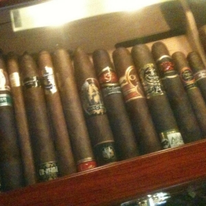 The Humidor with 38-50's sticks in addition to my existing stash.