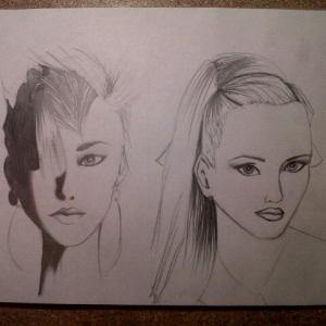 fashion ilustration pencil