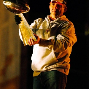 Sean Payton.. and the Trophy.