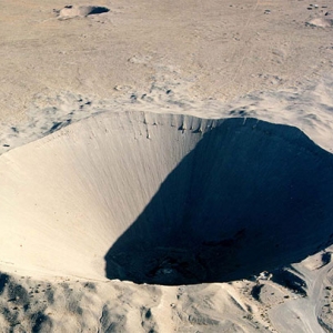 nuclear bomb crater