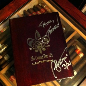 Pete Johnson Signed Cigar Box   March 21, 2012
