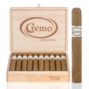 The Crémo Classic was blended exclusively by Willy Herrera prior to his departure to Drew Estate. This stick is made with long filler tobacco from the Dominican Republic and Nicaragua, perfectly aged to create an amazing balance of flavor. The binder is from Nicaragua, providing a rich accent to the filler. Last is the Habano wrapper, perfectly aged for a toasted and even appearance, which adds richness to the cigar. These elements blended together, and rolled perfectly, create a wonderful smoke. The cigar is rolled in the traditional Cuban style of tubing the filler (entubado) and finished with a triple cap. Such elements make this not only a cigar, but a Masterpiece!