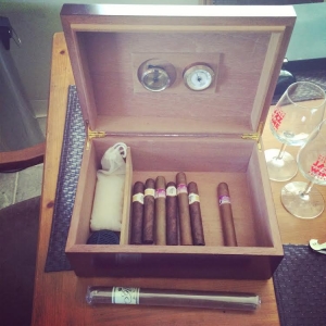 The cigar box today. It's time for me to start refilling this neglected humidor