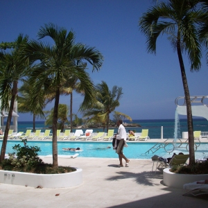 Main Pool area with Main Bar on left