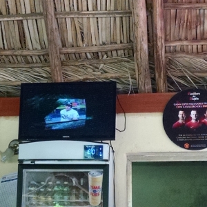 Bar TV - Showing Rays Vs Cuba Baseball Game
