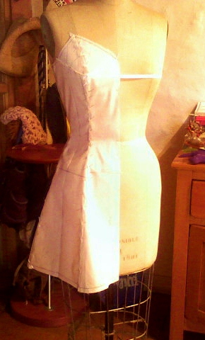 A princess line dress I started making in summer vacations