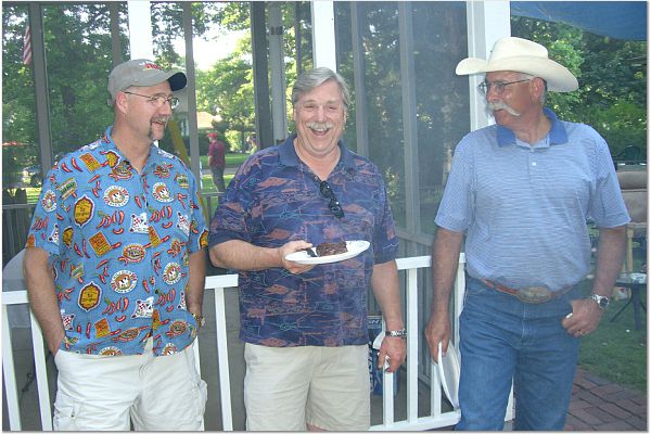 BoM In NE Herf  07....
L to R  BradMc, Chuck (CWS), Mike (Cowboy)