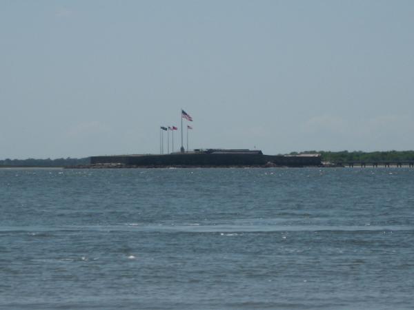 Close up of Fort Sumter