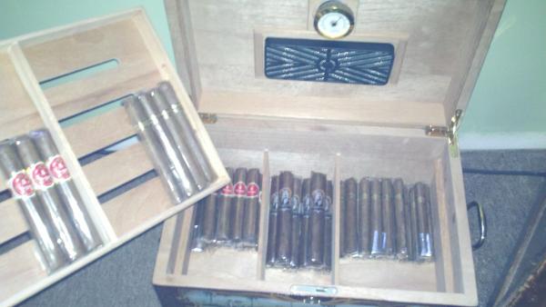 Everyday smoking,  5 vegas classic, AJ Fernandez fresh rolled,  and a few mow ruination.