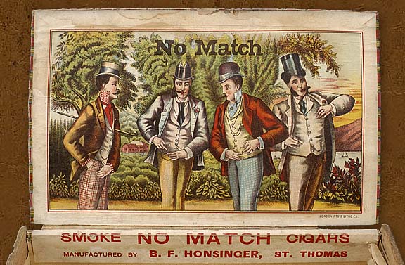 From 1897. "No match" for these cigars!