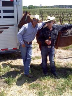 Getting ready to rope some steers in  California Wine Country