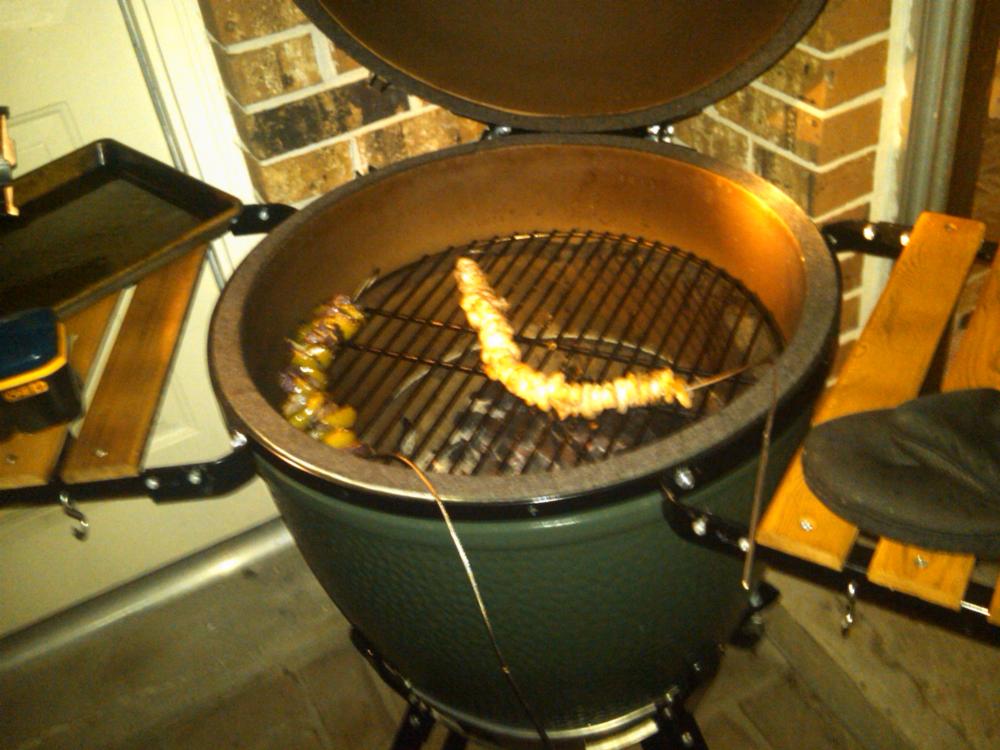 Grill Shrimp on the Egg