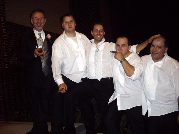 Groomsmen Smoking