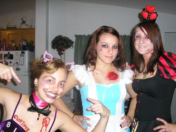 halloween 08. we were alice in wonderland...dead