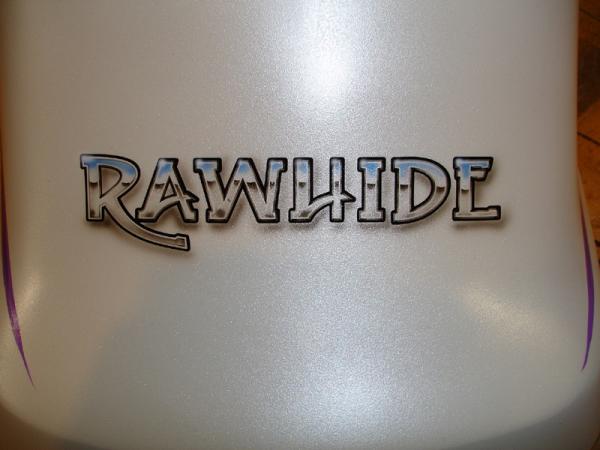 Her motorcycle site screen name, Rawhide...why, cause she's one tough bitch.  We rode in TN a few years back, she was on my bike, we rode for a good 6 hours in temps that never got above 30.  All the other ladies hopped in a Lincoln Navigator, Linda stayed on the bike.  As they were in the truck, they decided she earned a name, they gave her Rawhide.  So now the rear fender of her bike adorns her name too.