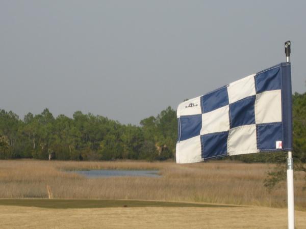 hole 15 looking over raleston creek