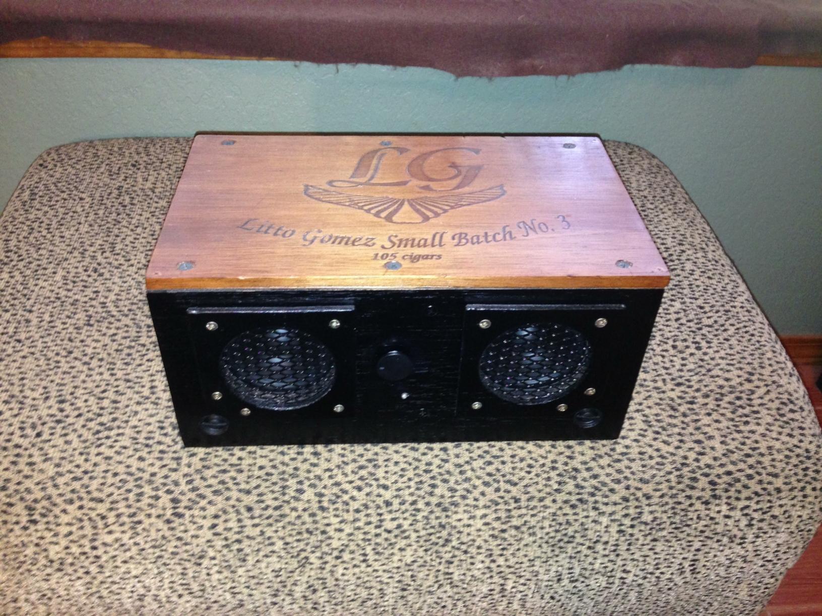 I turned the lid around to face the new front of the box.