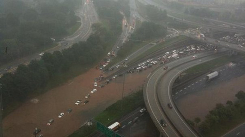 It's been flooding in Atlanta
