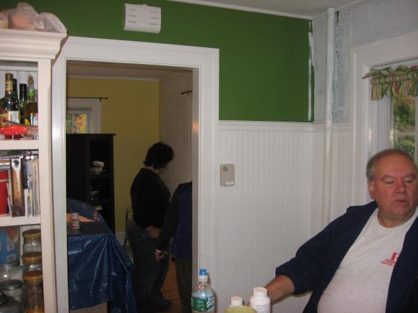 Kitchen into Diningroom
Father-in-Law to right
Wife in background