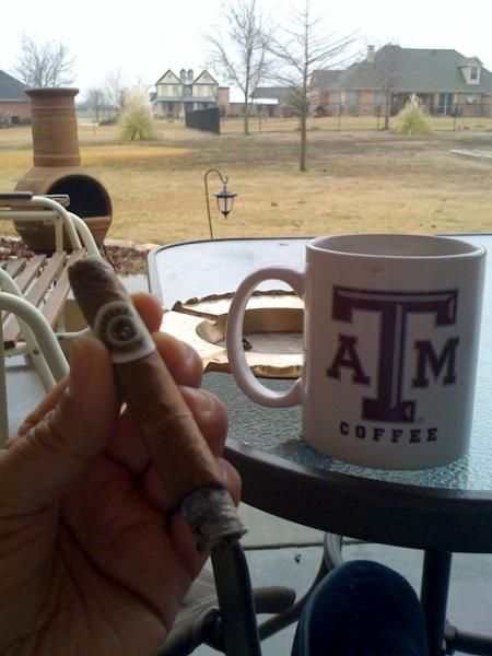 Macanudo 1-20-10. Smooth smoke went well with my morning coffee.