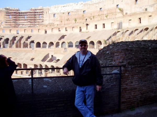 Me in Coliseum Rome w/cigar