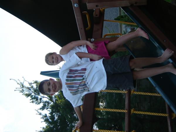 My duaghter Mackenzie and her cousin Brian