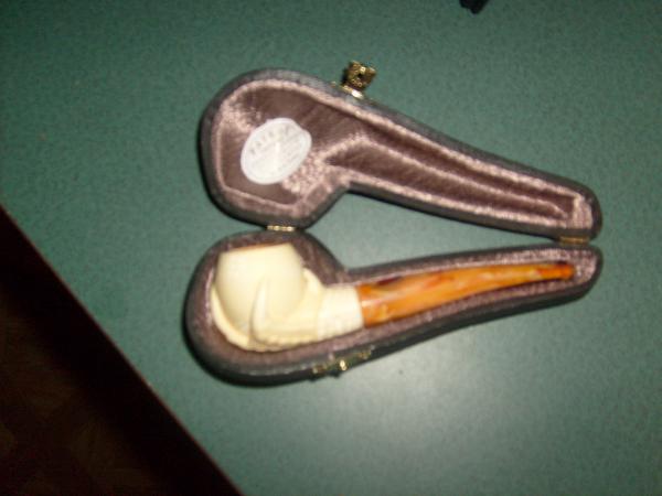 My only meershaum pipe, notice detail on bowl: it's a claw holding the bowl....