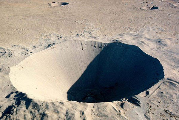 nuclear bomb crater