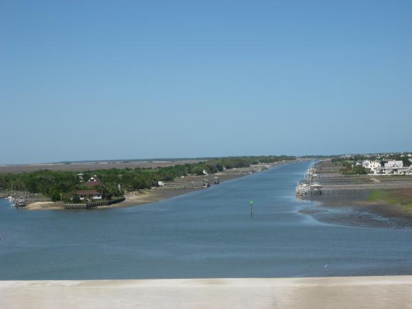 On the way to the beach at low tide