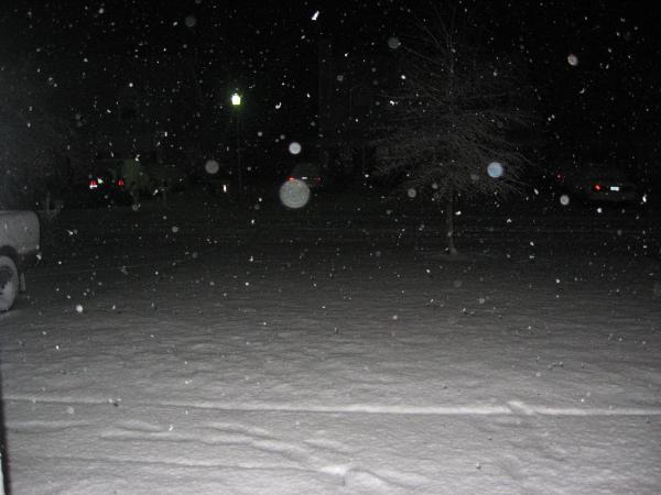 out my front door