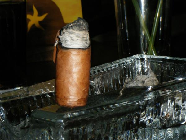Remnants of my first cigar in Cuba.  Sancho Panza Molinos from 2003.