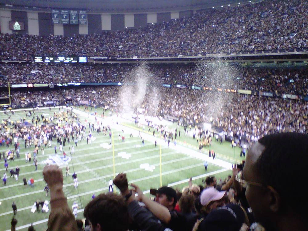 Right after Saints beat the Vikings!!